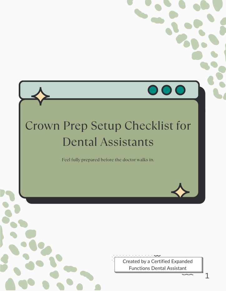 Crown Prep Set-up Checklist (PDF Download)