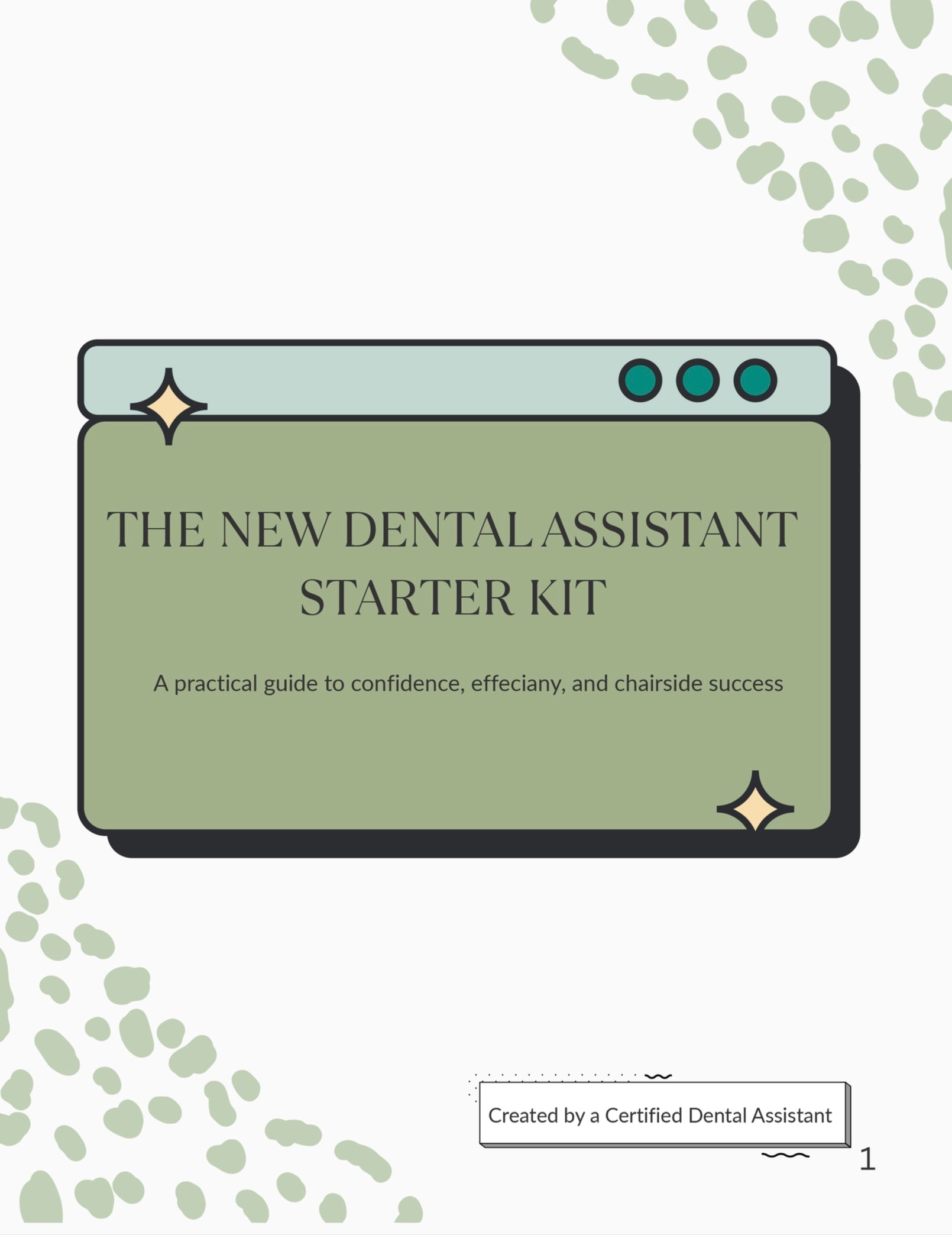 Dental Assistant Starter Kit | Training Guide, Instrument Reference (PDF Download)