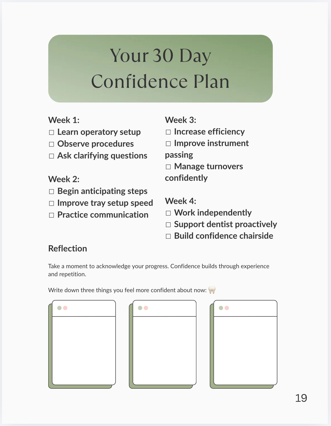 Dental Assistant Starter Kit | Training Guide, Instrument Reference (PDF Download)